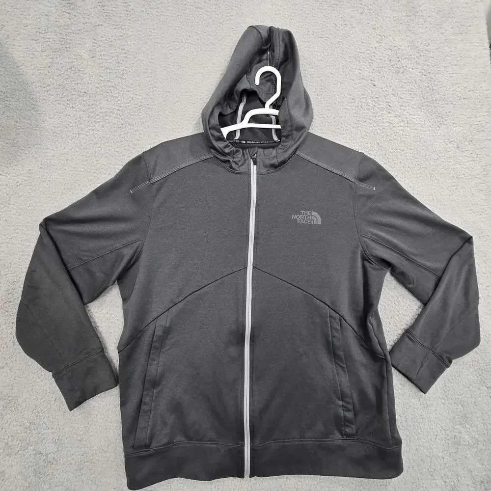 The North Face Ampere Jacket Mountain Athletics Mens XL Gray Hoodie Sweatshirt
